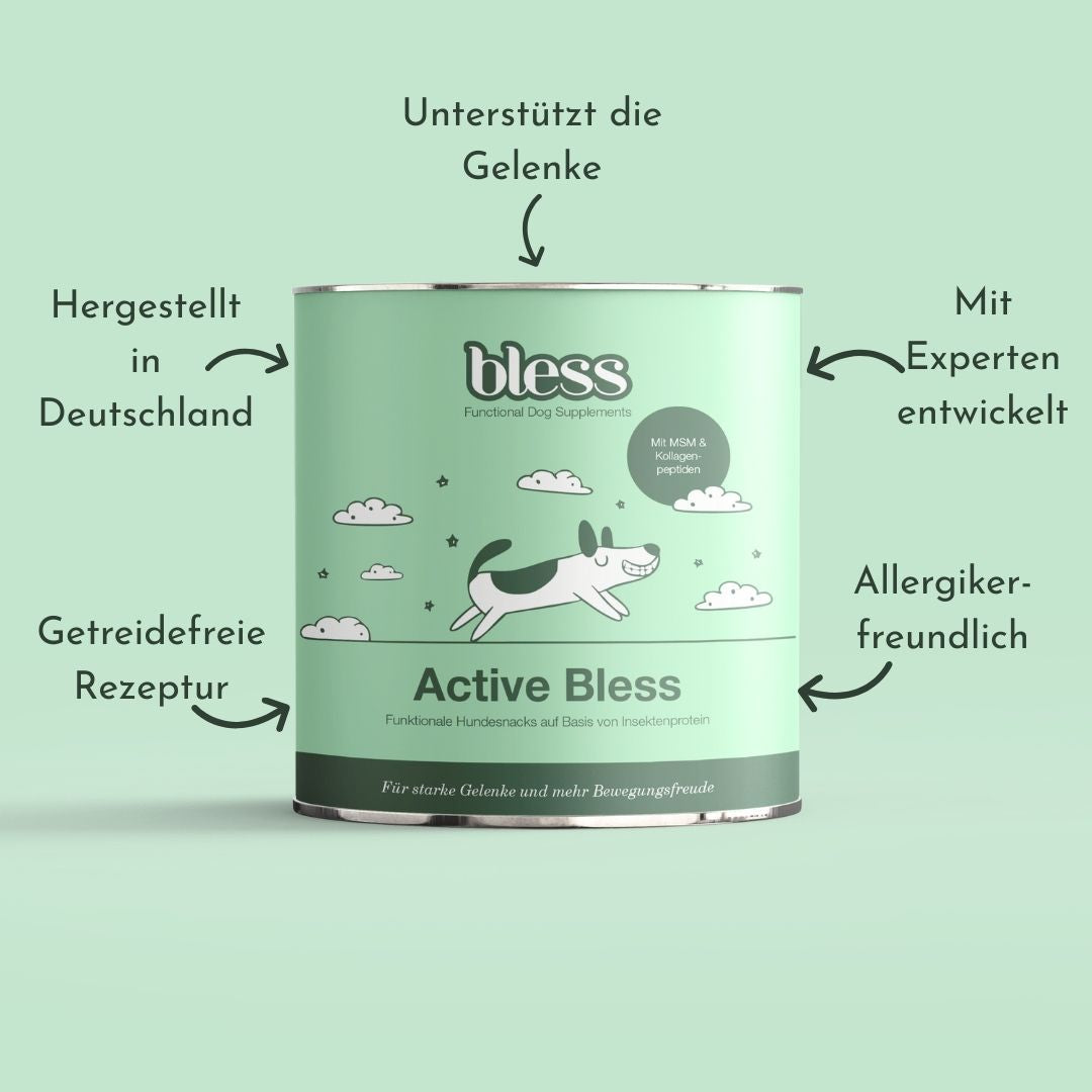 Infografik zur Bless Active Bless Dose mit Vorteilen