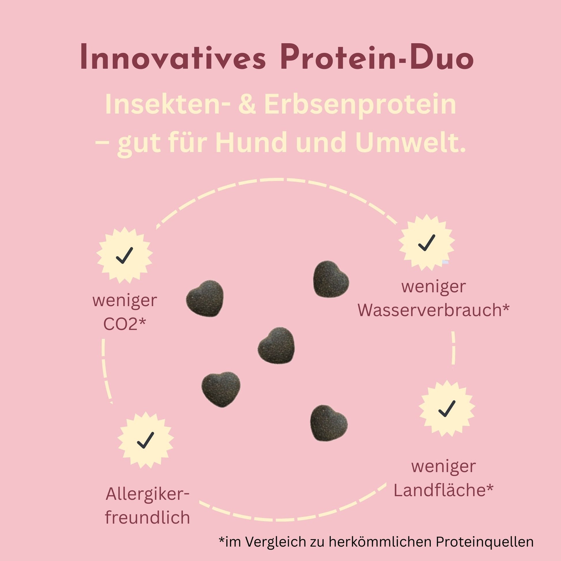 Infografik zum Protein-Duo aus Insekten- und Erbsenprotein
